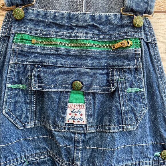 VINTAGE LADY LIBERTY OVERALLS IN BLUE - Picture 4 of 10